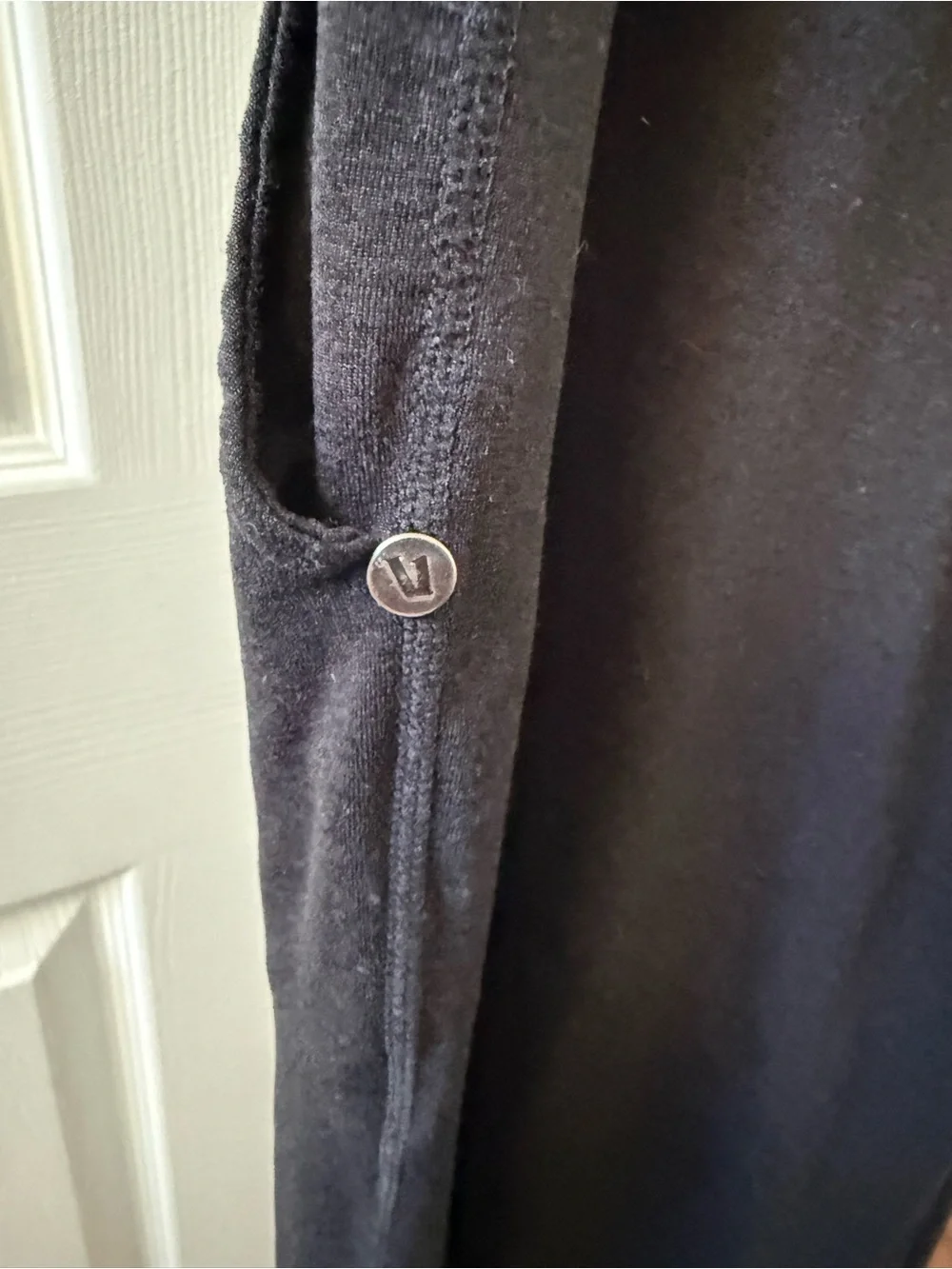 Vuori Black Performance Jogger Pants with White Drawstring